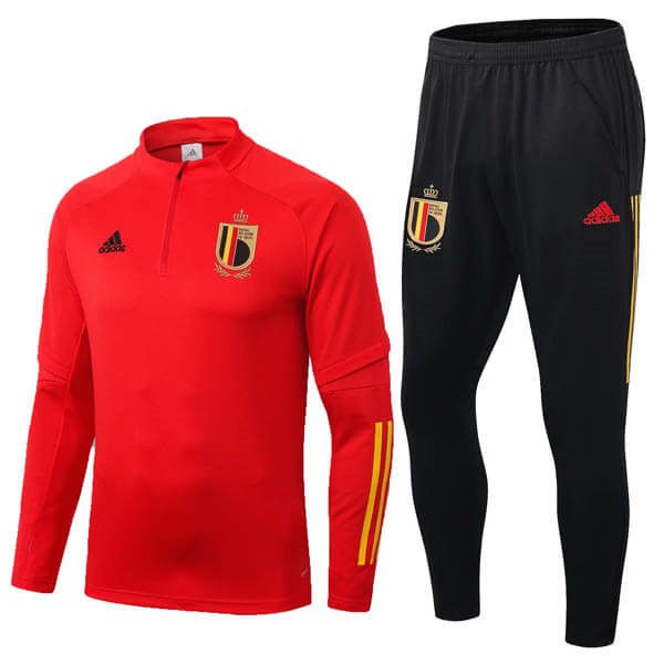Survetement Football Belgique 2020 Rouge Noir